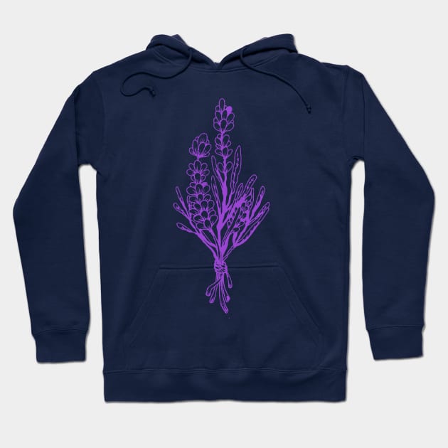 Lavender Branches Hoodie by therinanana